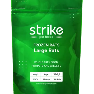 Green bag of Strike Large Frozen Rats